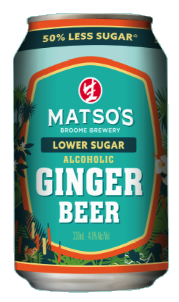 Ginger Beer Low Sugar Can 330mL 6 Pack