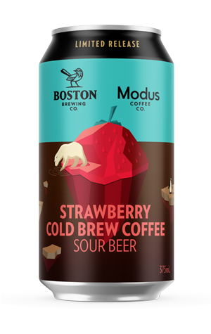 Strawberry Cold Brew Coffee Sour Beer 375mL 4 Pack