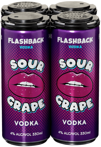 Vodka Sour Grape 330mL 4 Pack
