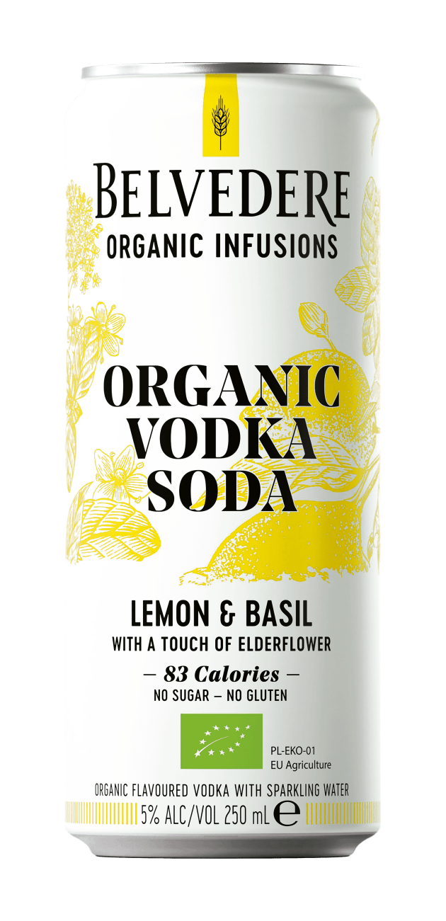 Vodka Soda Lime & Basil