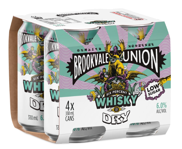 Whisky & Dry 330mL 4 Pack