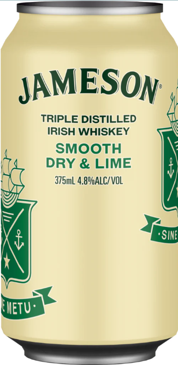 Smooth Dry & Lime Cans 375mL 4 Pack