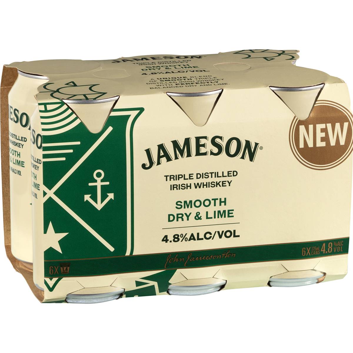 Smooth Dry & Lime Cans 375mL 6 Pack