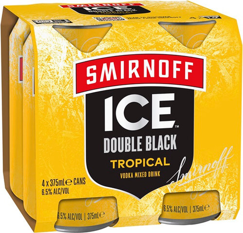 Ice Tropical Double Black 4 Pack