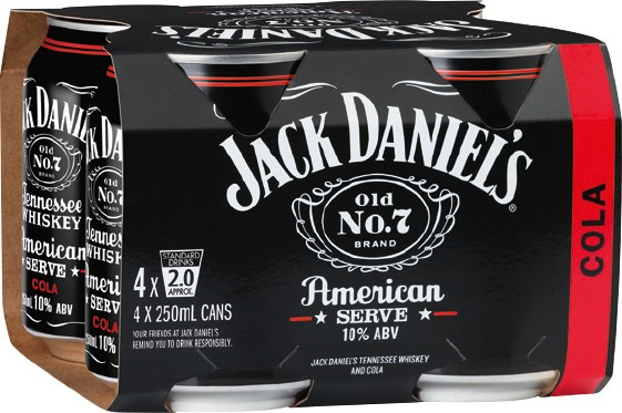 American Serve & Cola Cans 250mL Carton