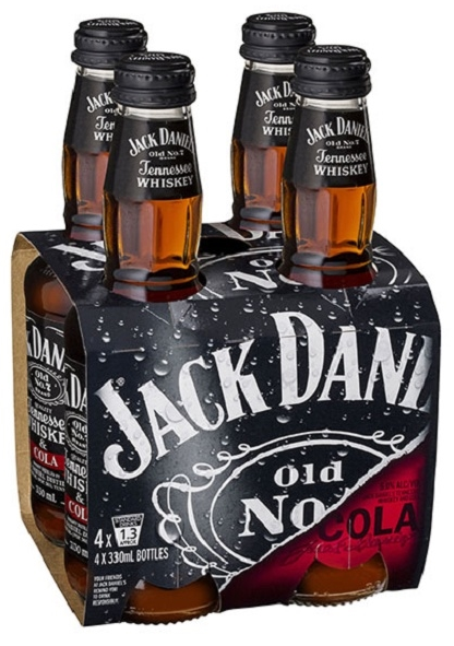 Tennessee Whiskey & Cola Bottle 330mL 4 Pack