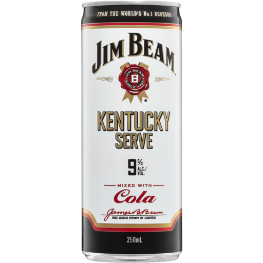 Kentucky Serve Bourbon And Cola Can 250mL Carton