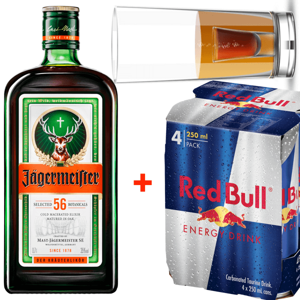 Jägermeister & Red Bull 4 Pack