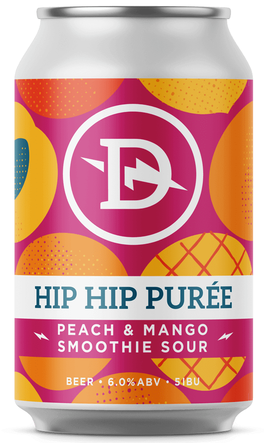 Hip Hip Puree Peach & Mango Smoothie Sour 375mL
