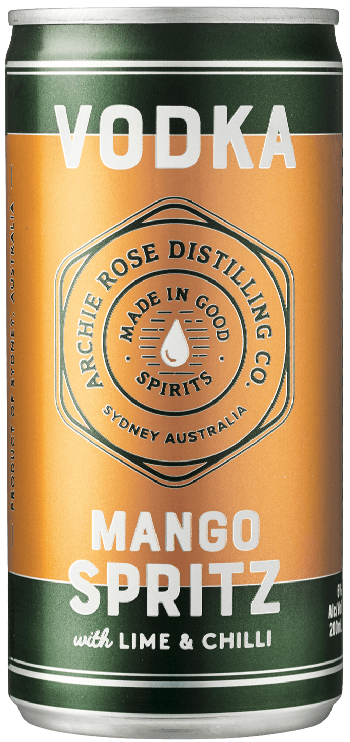 Vodka Mango Spritz with Lime and Chilli 200mL 4 Pack