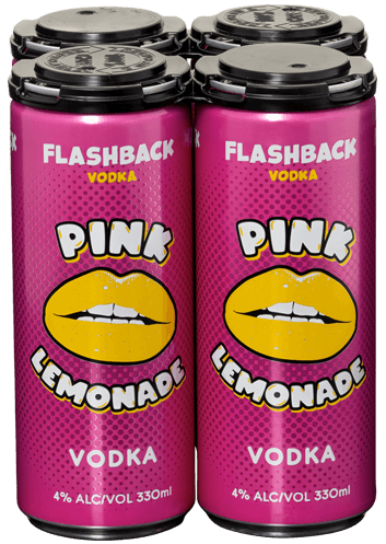Vodka Pink Lemonade 330mL 4 Pack