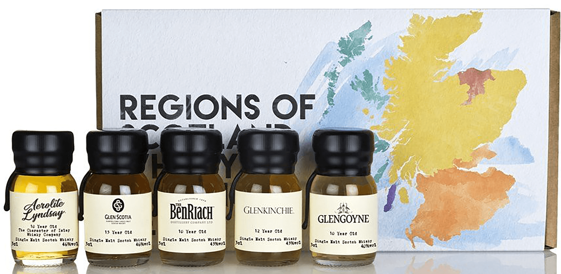 Regions of Scotland Whisky Tasting Set Gift Pack