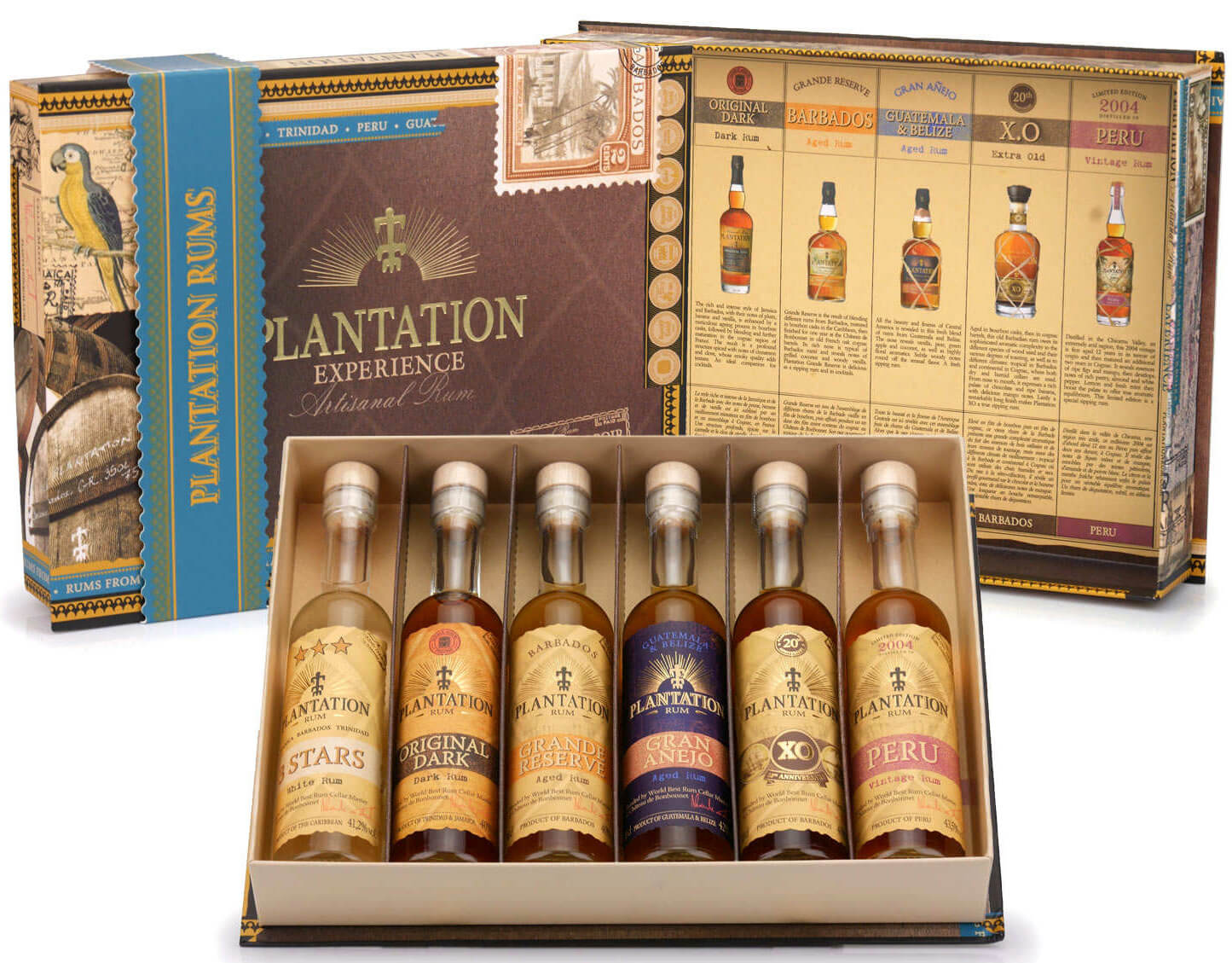 Artisanal Rum Cigar Box Style Gift Pack