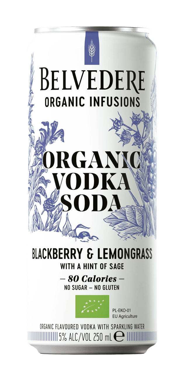 Belvedere Vodka Soda Blackberry 4 Pack