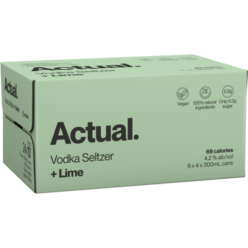 Vodka Seltzer Lime 24 Pack Carton
