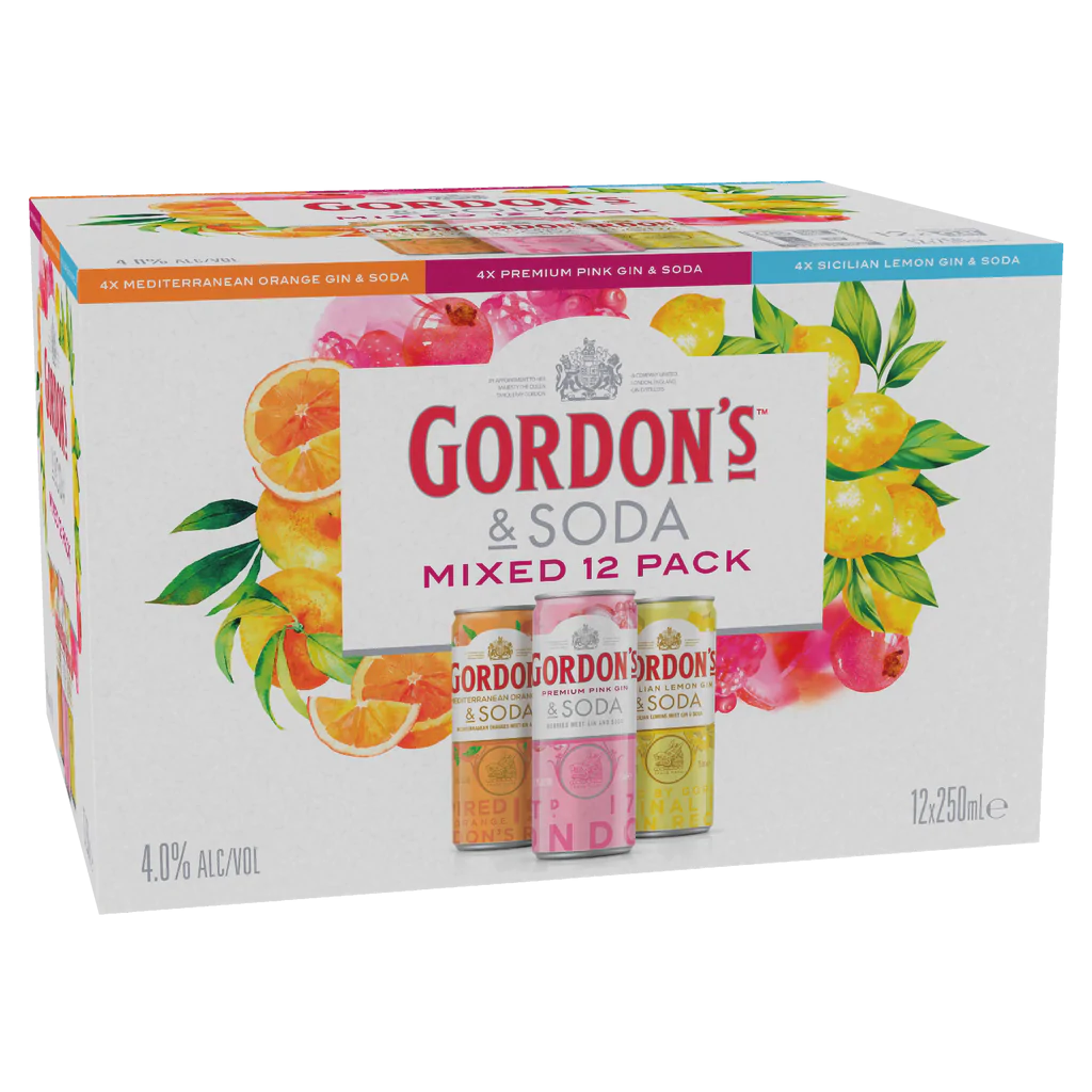 Gin & Soda 250mL Mixed 12 Pack