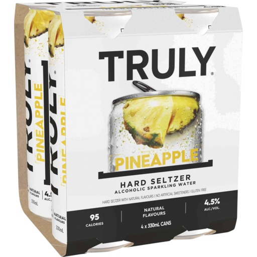 Seltzer Pineapple 330mL 4 Pack