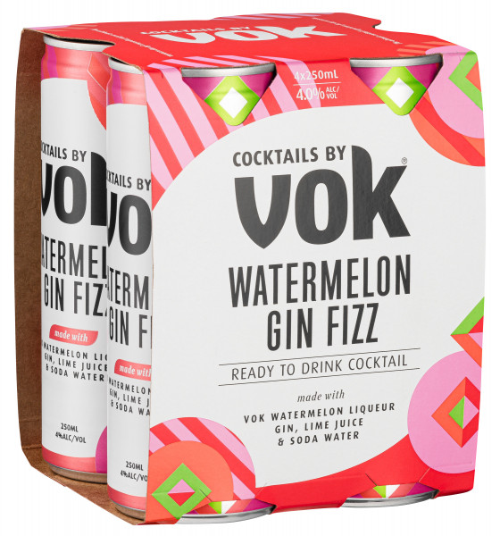 Watermelon Gin Fizz 4 Pack