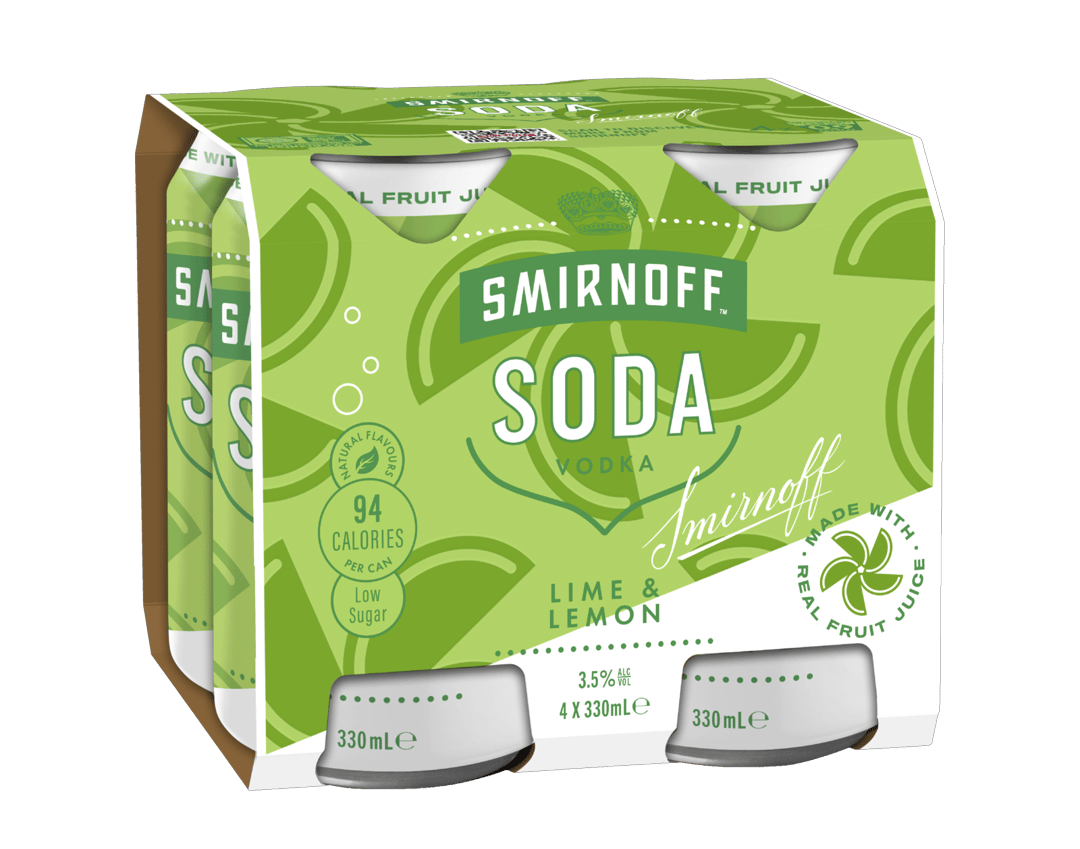 Soda Lime Lemon 4 Pack