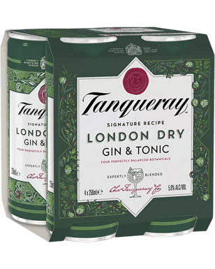 Gin and Tonic Can 4 Pack