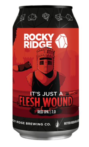 Rocky Ridge Brewing Co. Its Just a Flesh Wound Red IPA 375mL | Liberty ...
