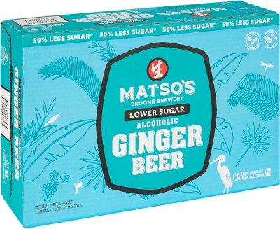 Ginger Beer Low Sugar Can 330mL Carton
