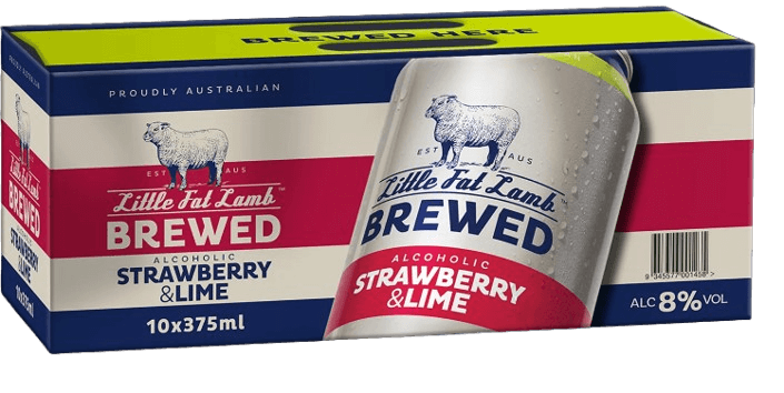 Strawberry & Lime Can 10 Pack