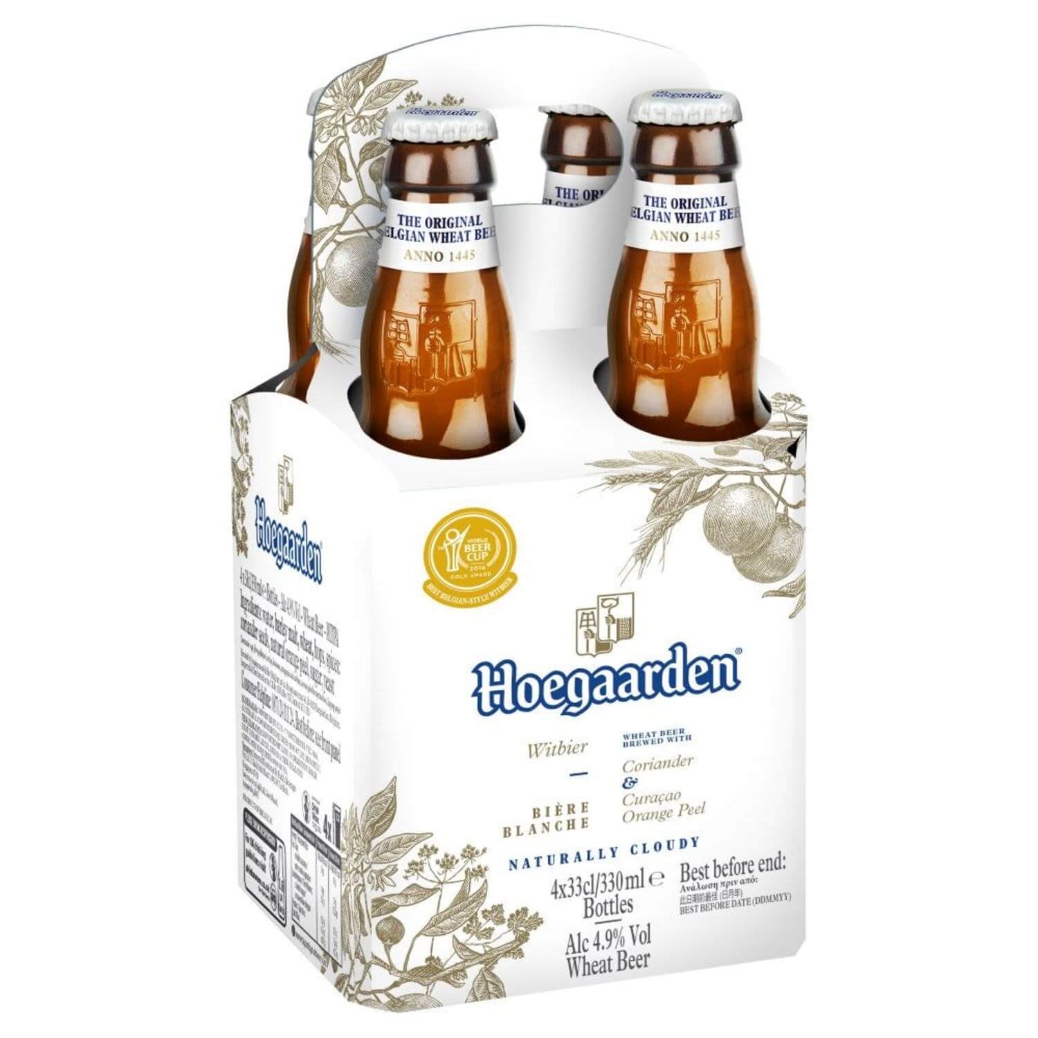 White Bottles 330mL 4 Pack