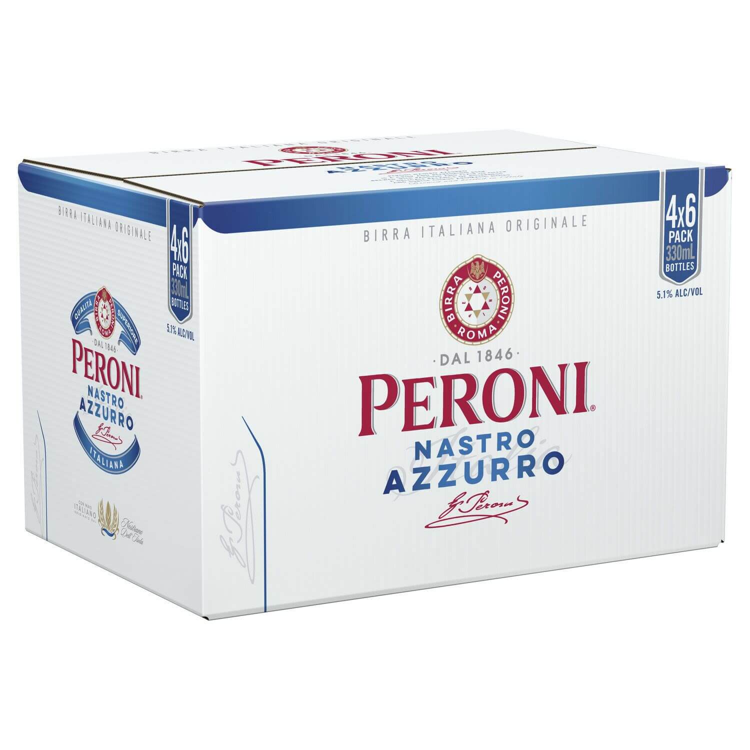 Nastro Azzurro Bottles 330mL Carton
