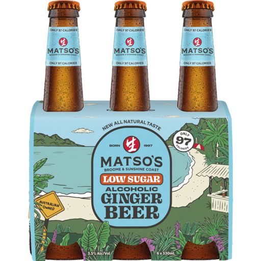 Low Sugar Ginger Beer Bottles 6 Pack