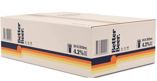 Zero Carb Lager Can Carton