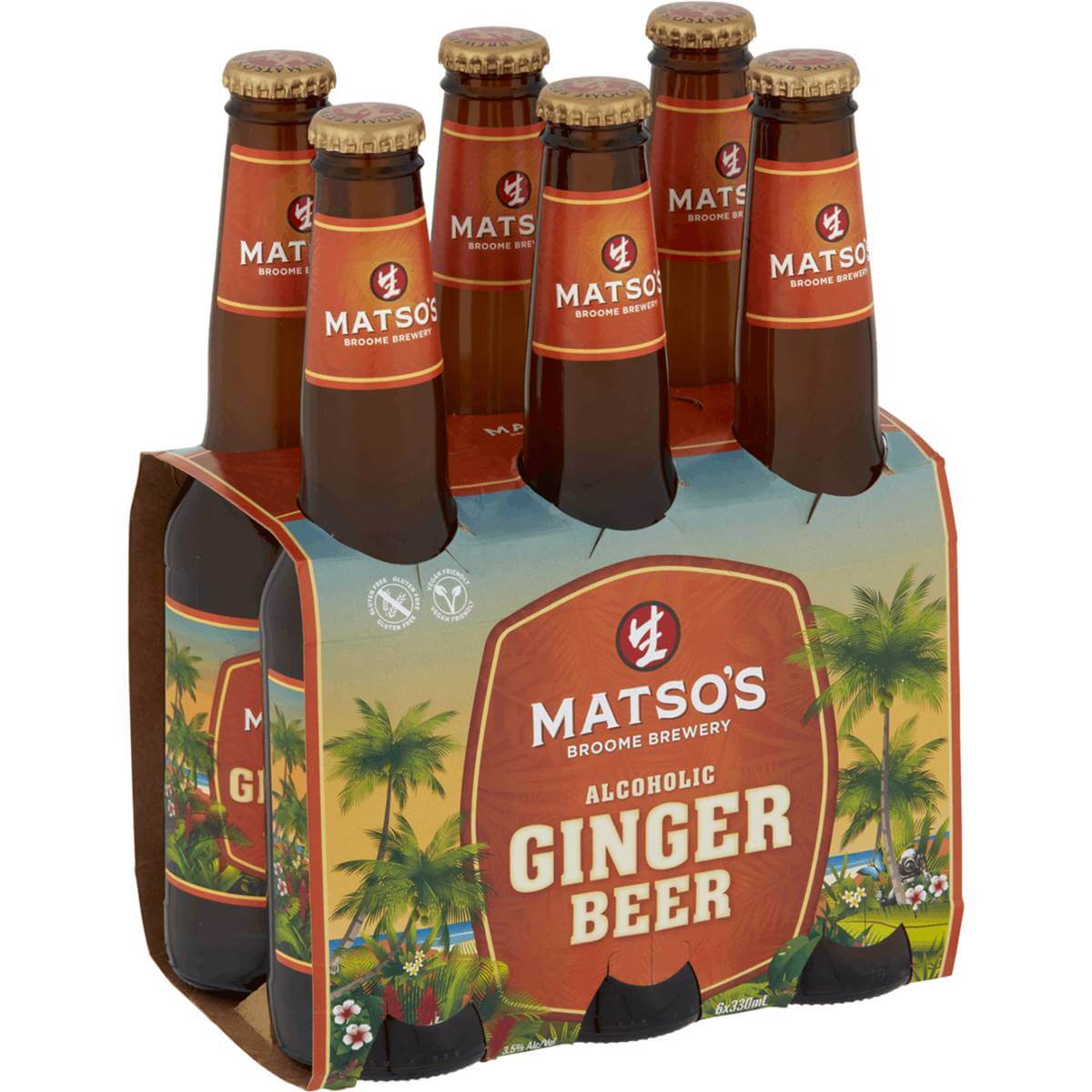 Ginger Beer Bottles 330mL 6 Pack