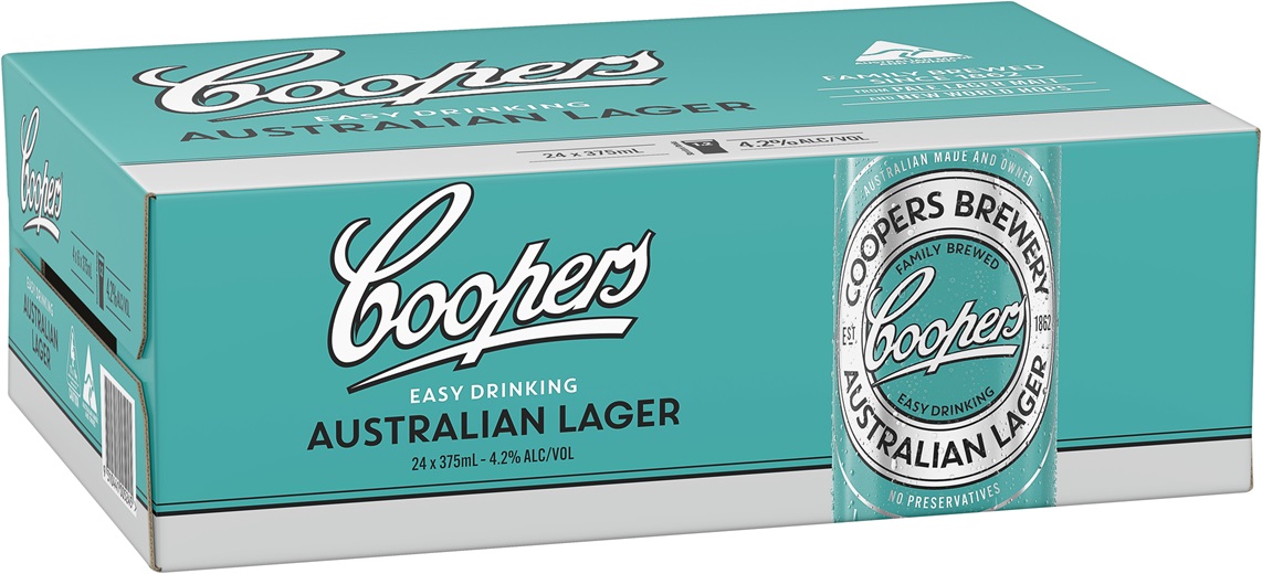 Australian Lager Can Carton