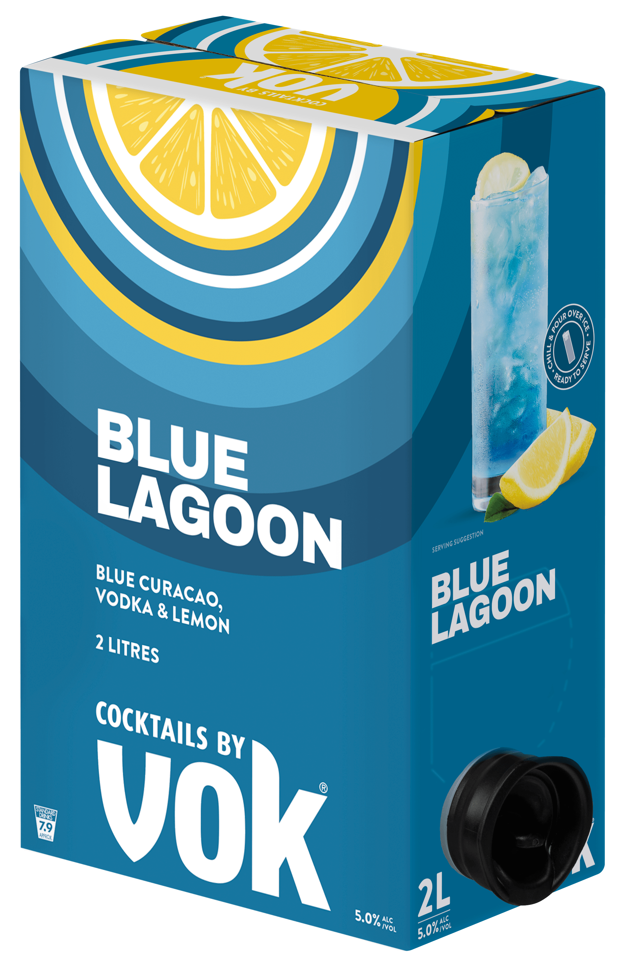 Blue Lagoon Cocktail 2 Litre