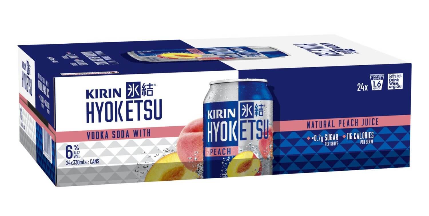 Hyoketsu Peach Can Carton