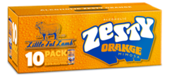 Zesty Orange Can 10 Pack