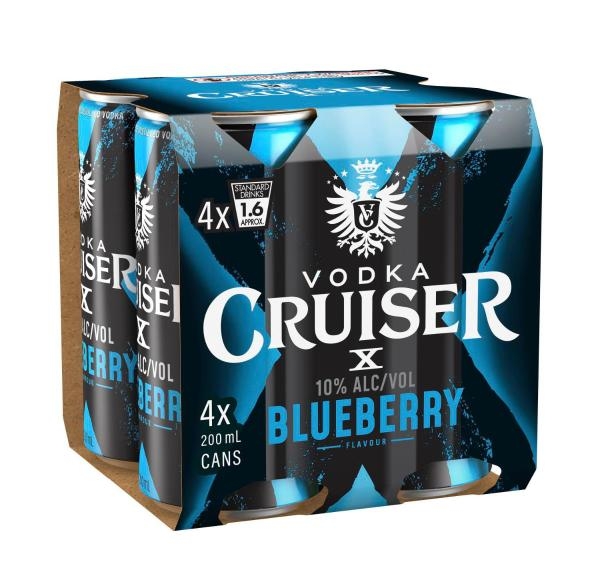 X 10% Blueberry 4 pack