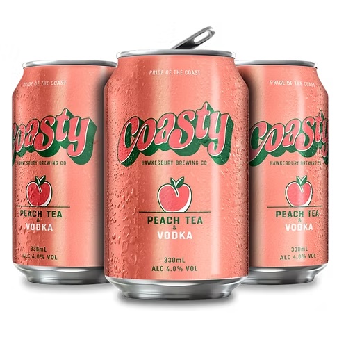 Peach Tea Vodka Can 4 pack