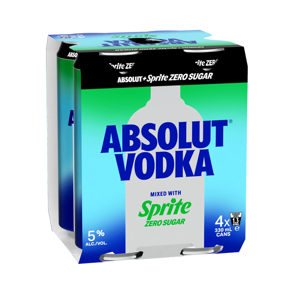Vodka & Sprite Zero 330ml 4pk