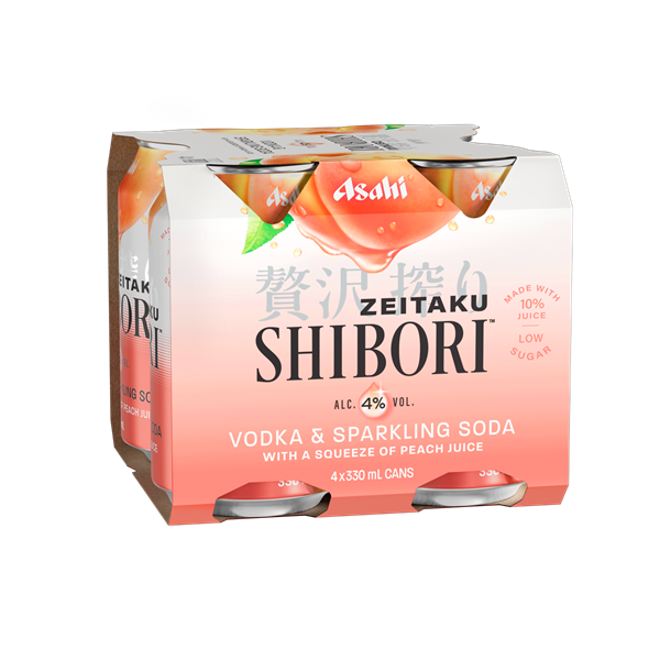 Zeitaku Shibori Peach & Soda 4pk