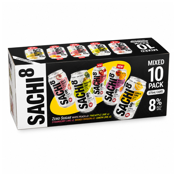 Zero Sugar 8% Mixed 10 pack