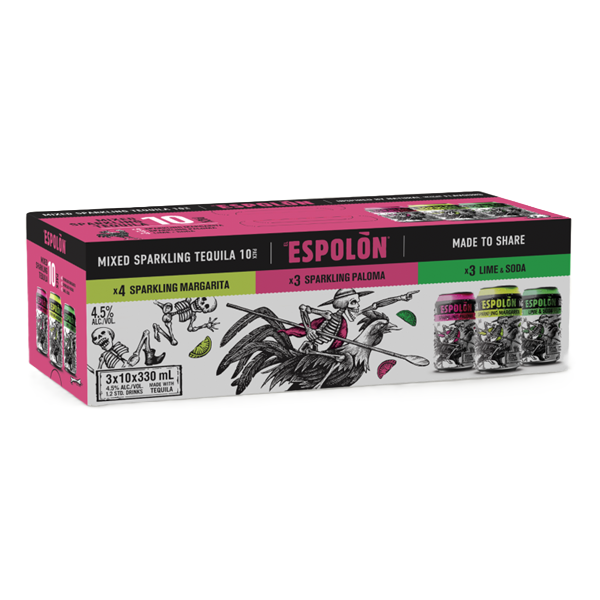 Mixed Sparkling Tequila 10 Pack